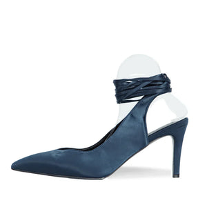 Estelle Navy Wrap Pump