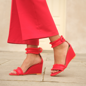 Angela Wedges Red Style for Style Noire